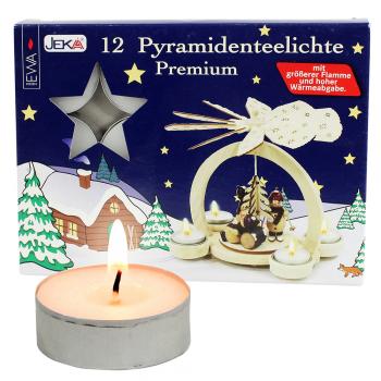 Pyramidenteelichter Premium (12 Stück)